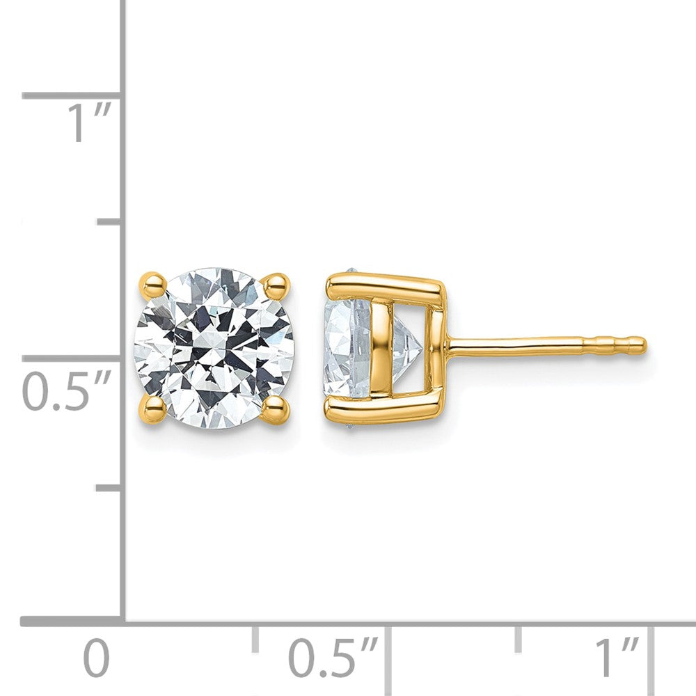 Round LGD 3 & 4 Prong Studs — 8.1 mm