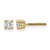 14k 1/3 carat Lab Grown Diamond VS+ F+ Round Complete Four Prong Screwback Heavyweight Stud Earrings