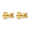 14k 1/2 carat Certified Lab Grown Diamond VS+ F+ Round Complete Four Prong Screwback Heavyweight Stud Earrings