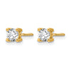 14k 5/8 carat Lab Grown Diamond VS/SI+ G+ Round Complete Four Prong Screwback Heavyweight Stud Earrings