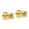 14k 3/4 carat Lab Grown Diamond VS/SI+ G+ Round Complete Four Prong Screwback Heavyweight Stud Earrings