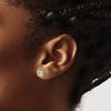 14k 1 carat Lab Grown Diamond VS/SI+ G+ Round Complete Four Prong Screwback Heavyweight Stud Earrings