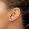 14k 1 1/2 carat Lab Grown Diamond VS/SI+ G+ Round Complete Four Prong Screwback Heavyweight Stud Earrings