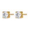 14k 2 carat Certified Lab Grown Diamond VS/SI+ G+ Round Complete Four Prong Screwback Heavyweight Stud Earrings