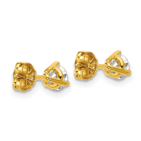 Round LGD 3 & 4 Prong Studs — 5.75 mm