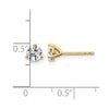 Round LGD 3 & 4 Prong Studs — 5.75 mm