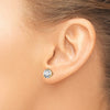 14k Yellow Gold 1 3/8 ctw Lab Grown Diamond VS+ F+ Round 3 Prong Heavy Wt. Stud Earrings