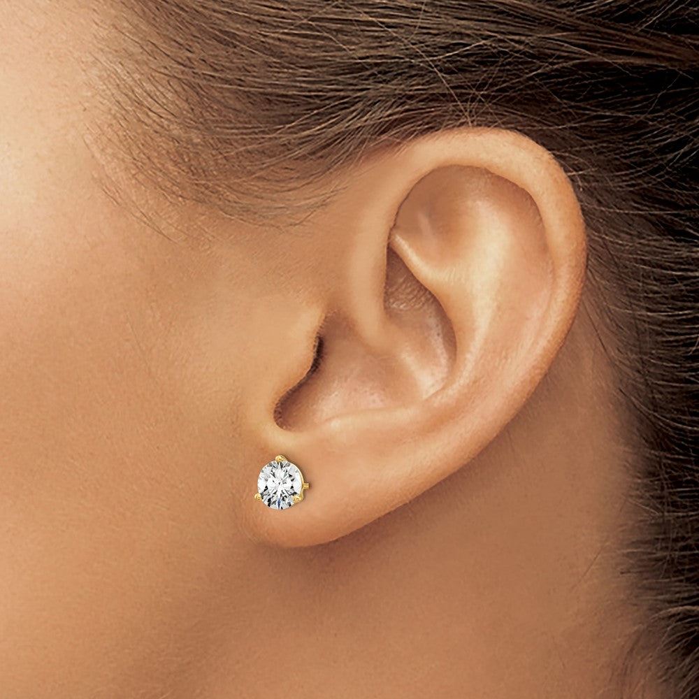 Round LGD 3 & 4 Prong Studs — 6 mm