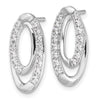 14k White Gold 5/8 carat Lab Grown Diamond VS/SI+ G+ Complete Oval Post Earrings