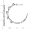 Gold Diamond J-Hoop Earrings