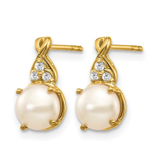FWC Pearl and Diamond Earrings