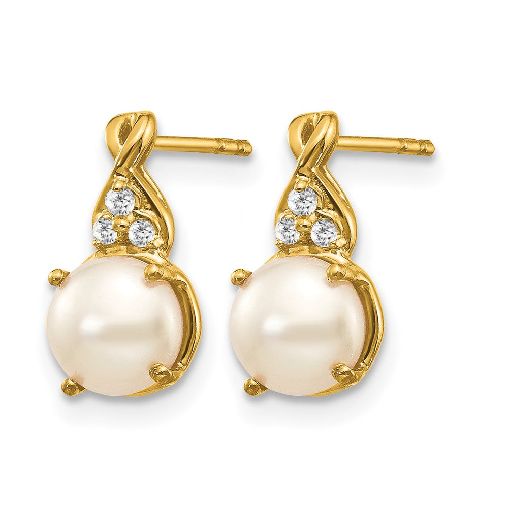 FWC Pearl and Diamond Earrings