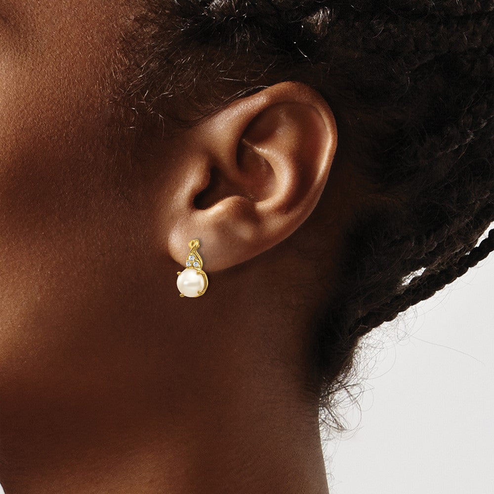 FWC Pearl and Diamond Earrings