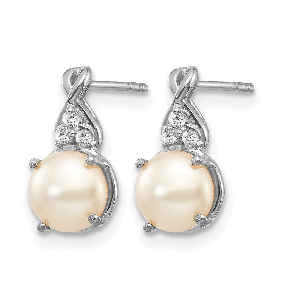FWC Pearl and Diamond Earrings