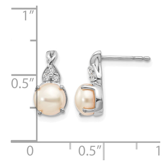 FWC Pearl and Diamond Earrings