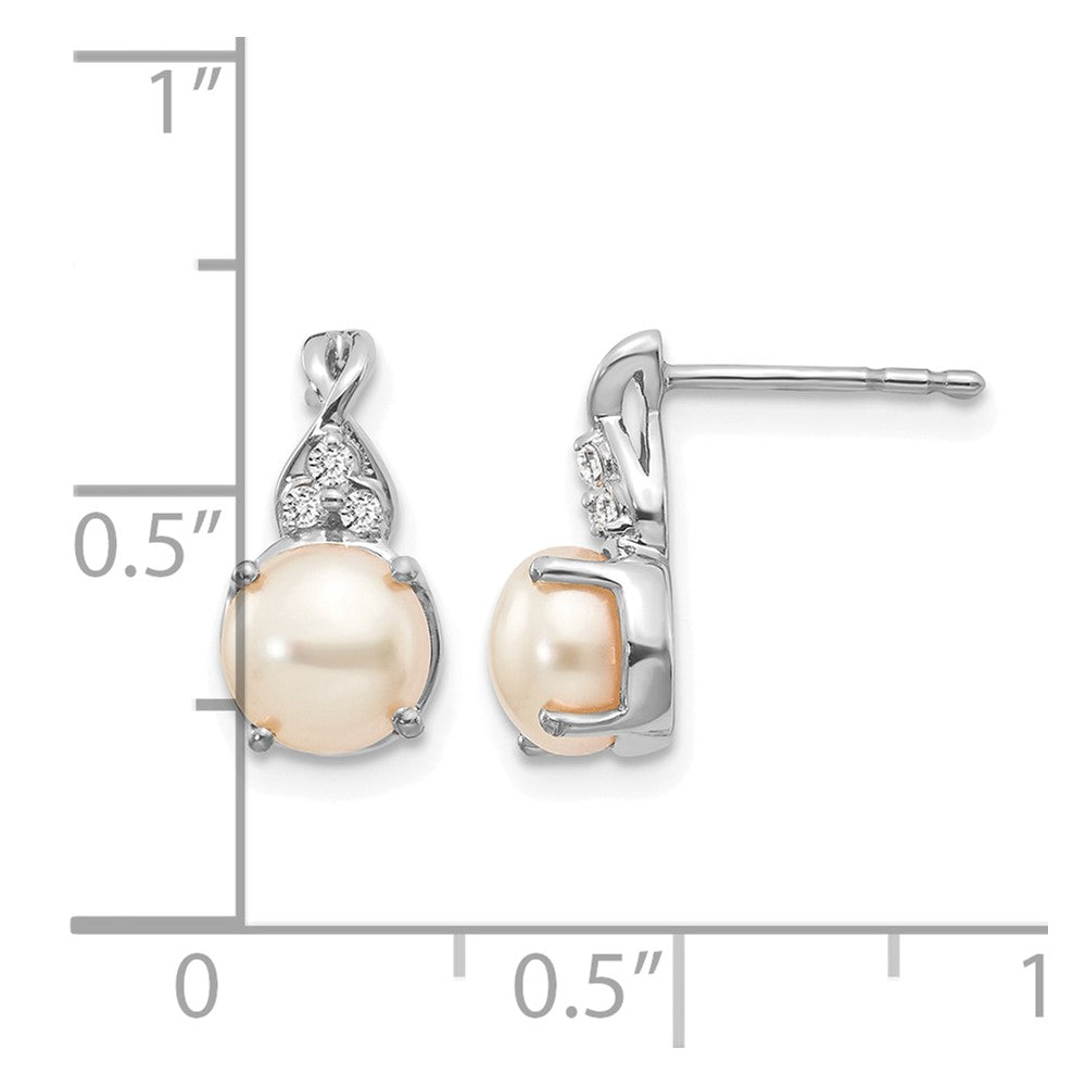 FWC Pearl and Diamond Earrings