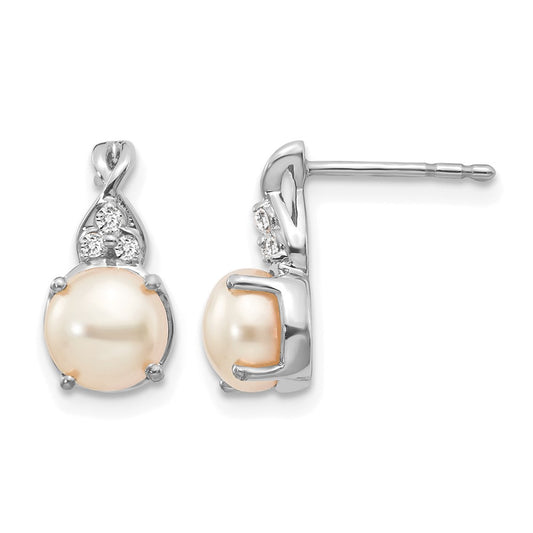 FWC Pearl and Diamond Earrings