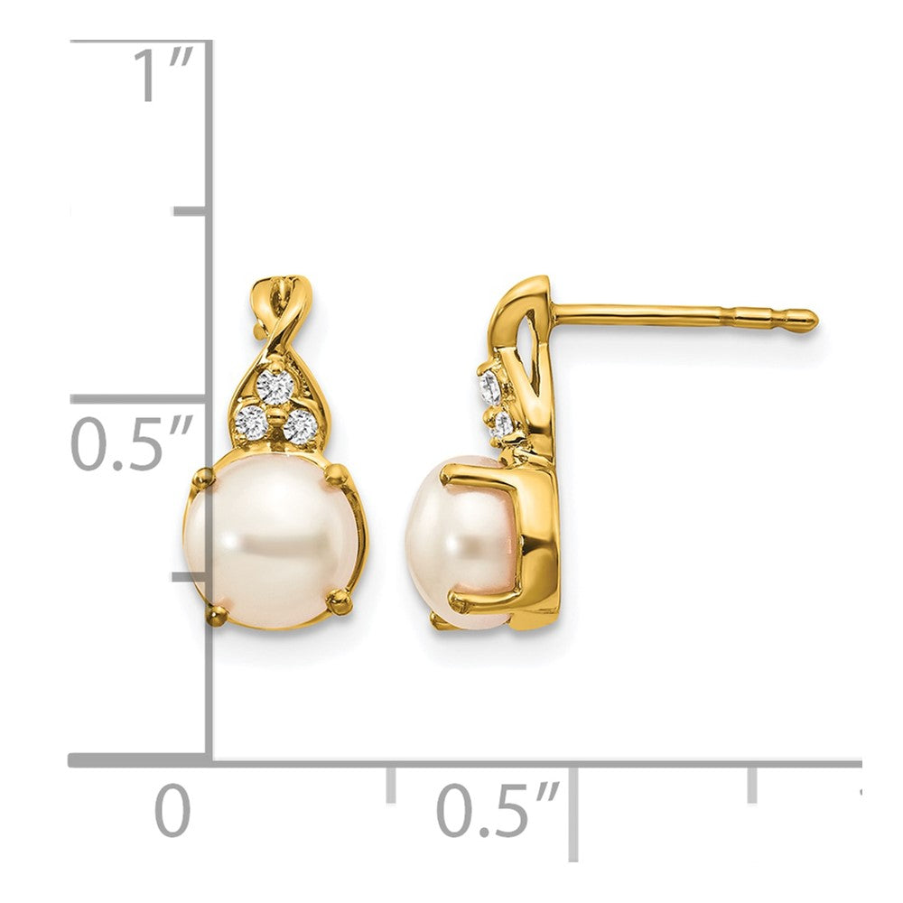 FWC Pearl and Diamond Earrings