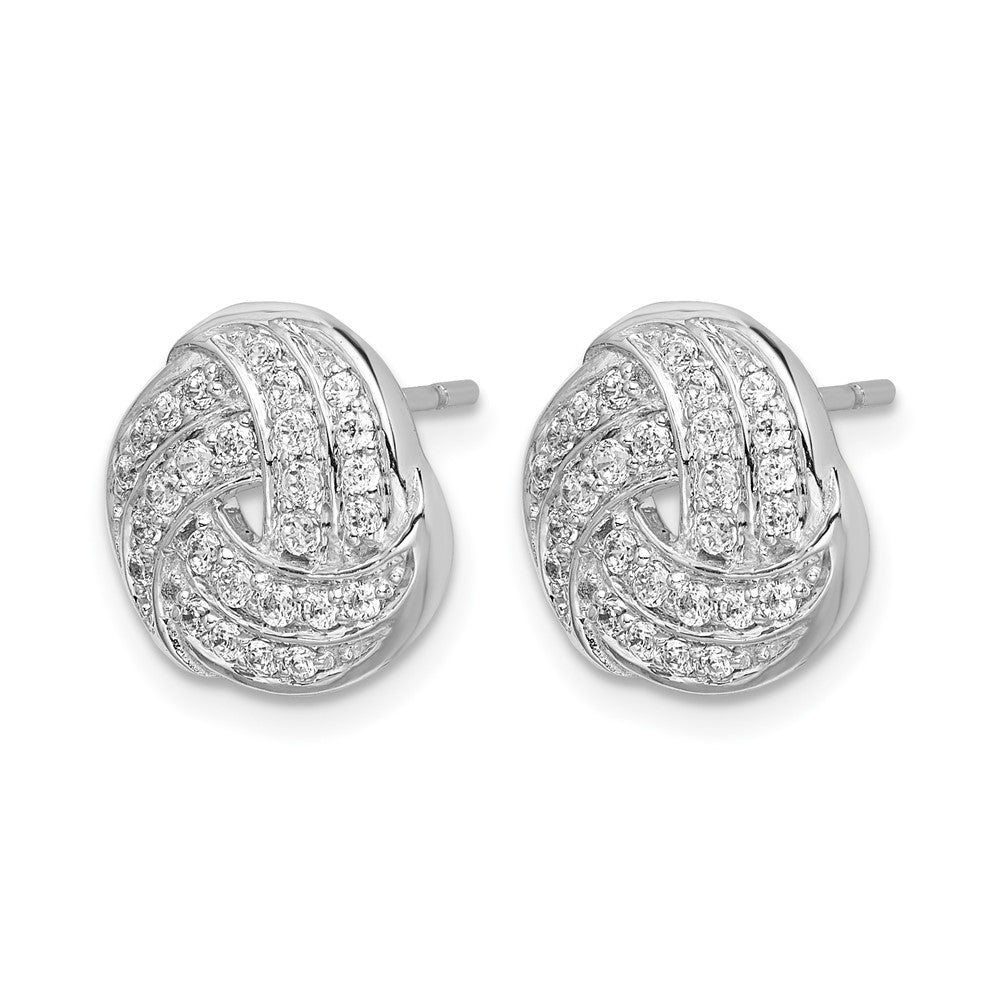 Diamond Love Knot Earrings