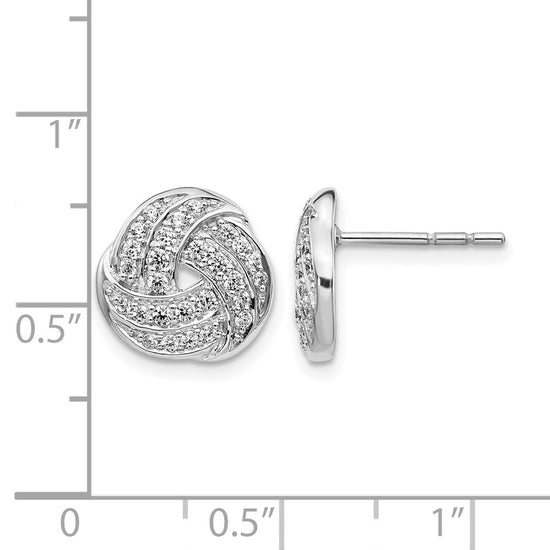 Diamond Love Knot Earrings