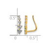 Diamond Ear Climber Earrings
