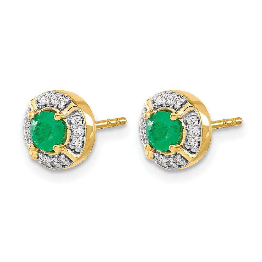Diamond and Gemstone Fancy Halo Earrings