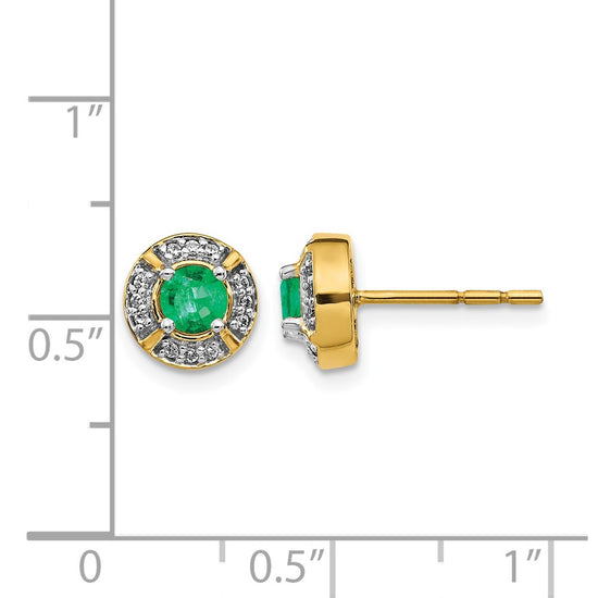 Diamond and Gemstone Fancy Halo Earrings