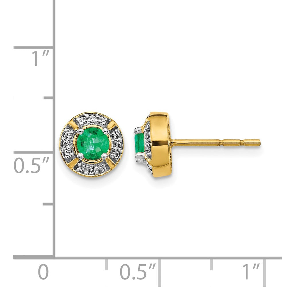 Diamond and Gemstone Fancy Halo Earrings