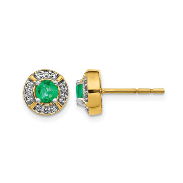 Diamond and Gemstone Fancy Halo Earrings