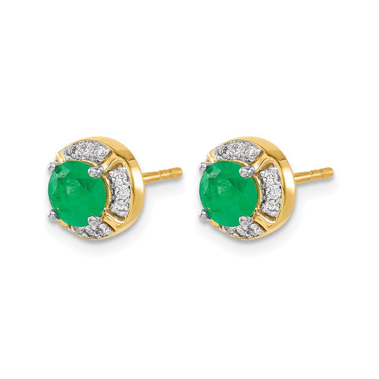 Diamond and Gemstone Fancy Halo Earrings