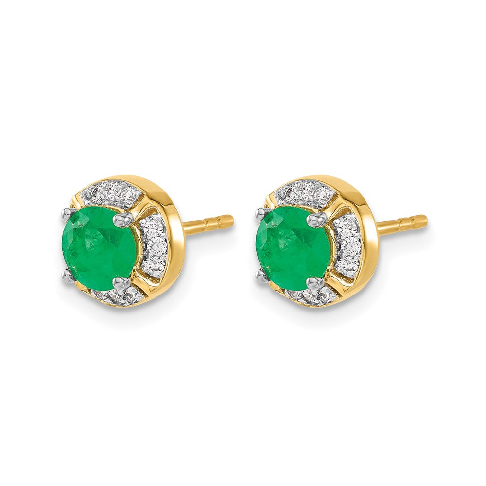 Diamond and Gemstone Fancy Halo Earrings