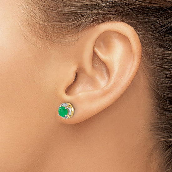 Diamond and Gemstone Fancy Halo Earrings