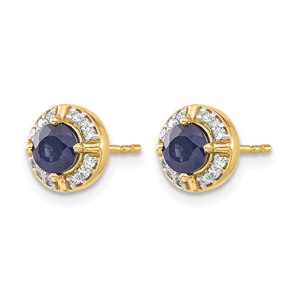 Diamond and Gemstone Fancy Halo Earrings
