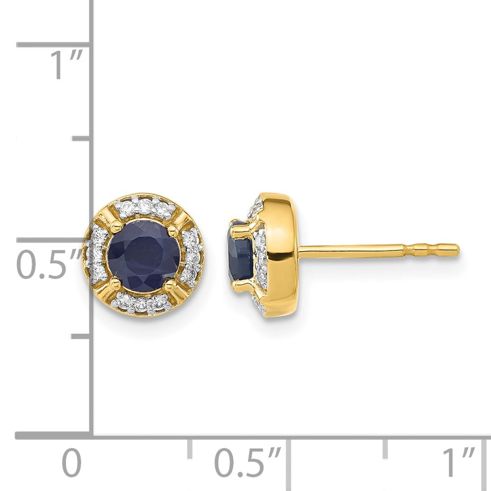 Diamond and Gemstone Fancy Halo Earrings