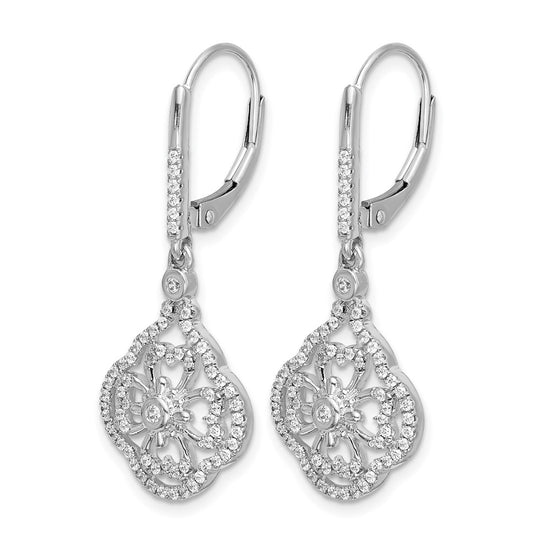 Diamond Fancy Leverback Earrings