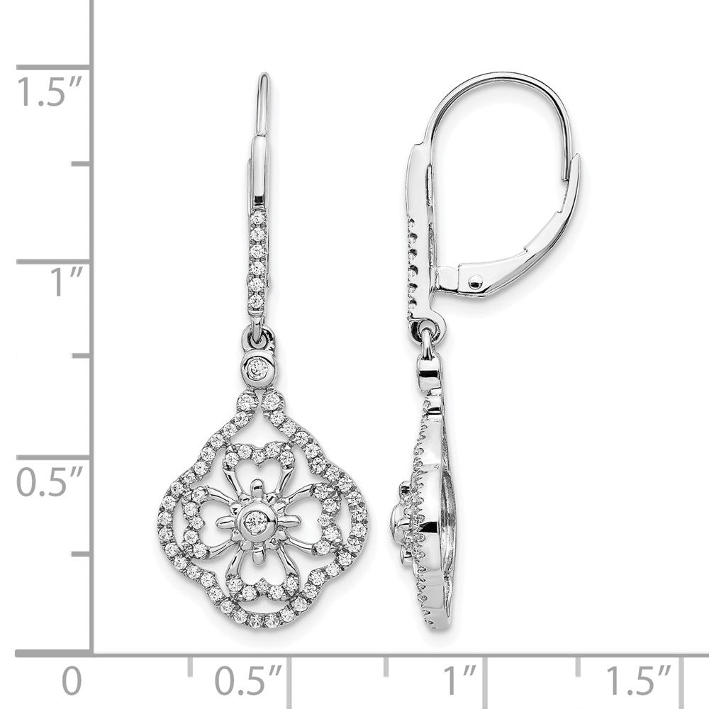 Diamond Fancy Leverback Earrings