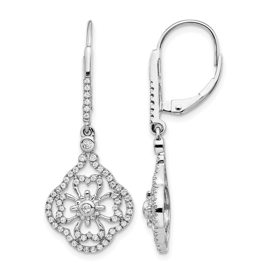 Diamond Fancy Leverback Earrings