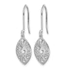 Diamond Vintage Leverback Earrings