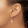 Diamond Vintage Leverback Earrings