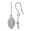 Diamond Vintage Leverback Earrings