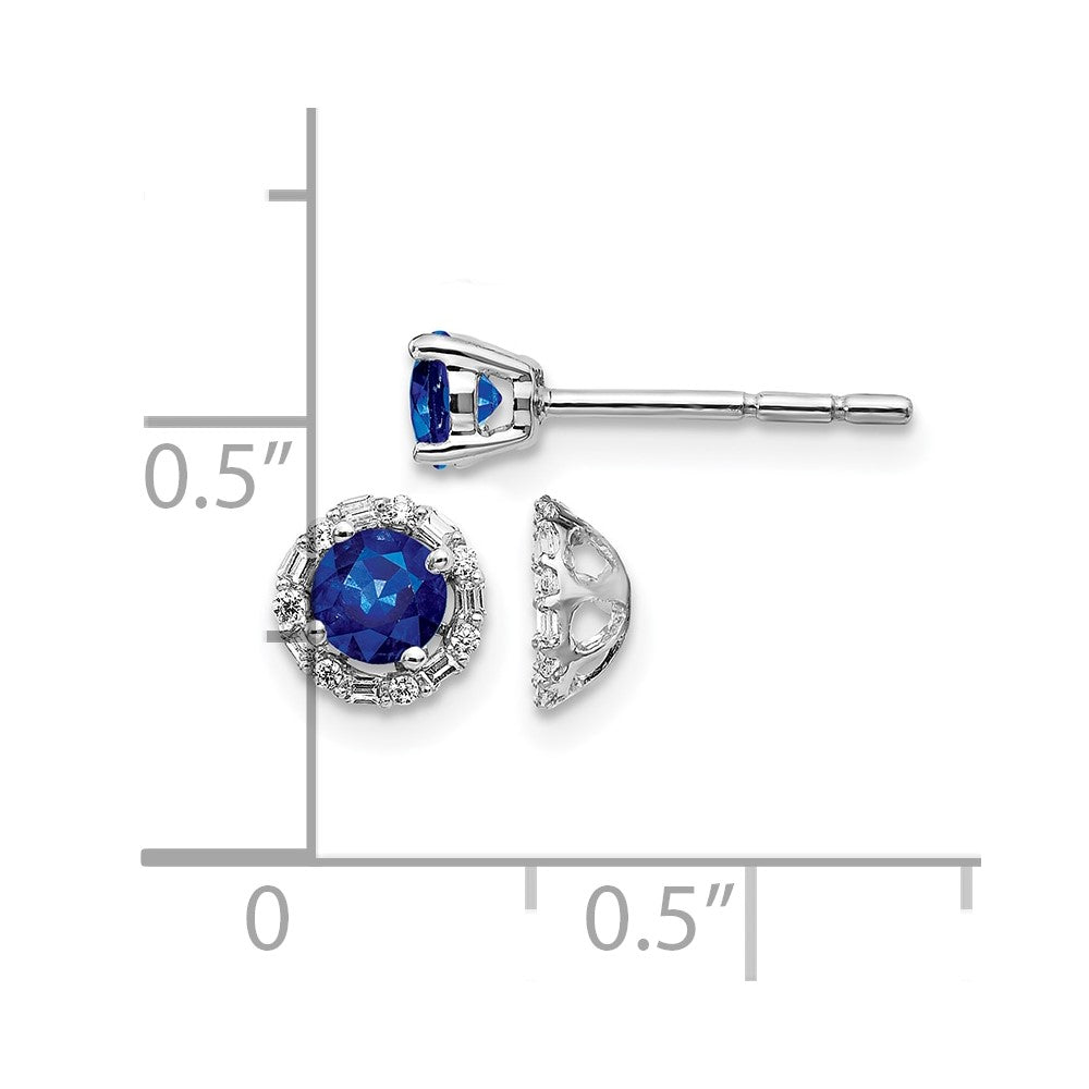 Gemstone & Diamond Earrings with Earring Jackets