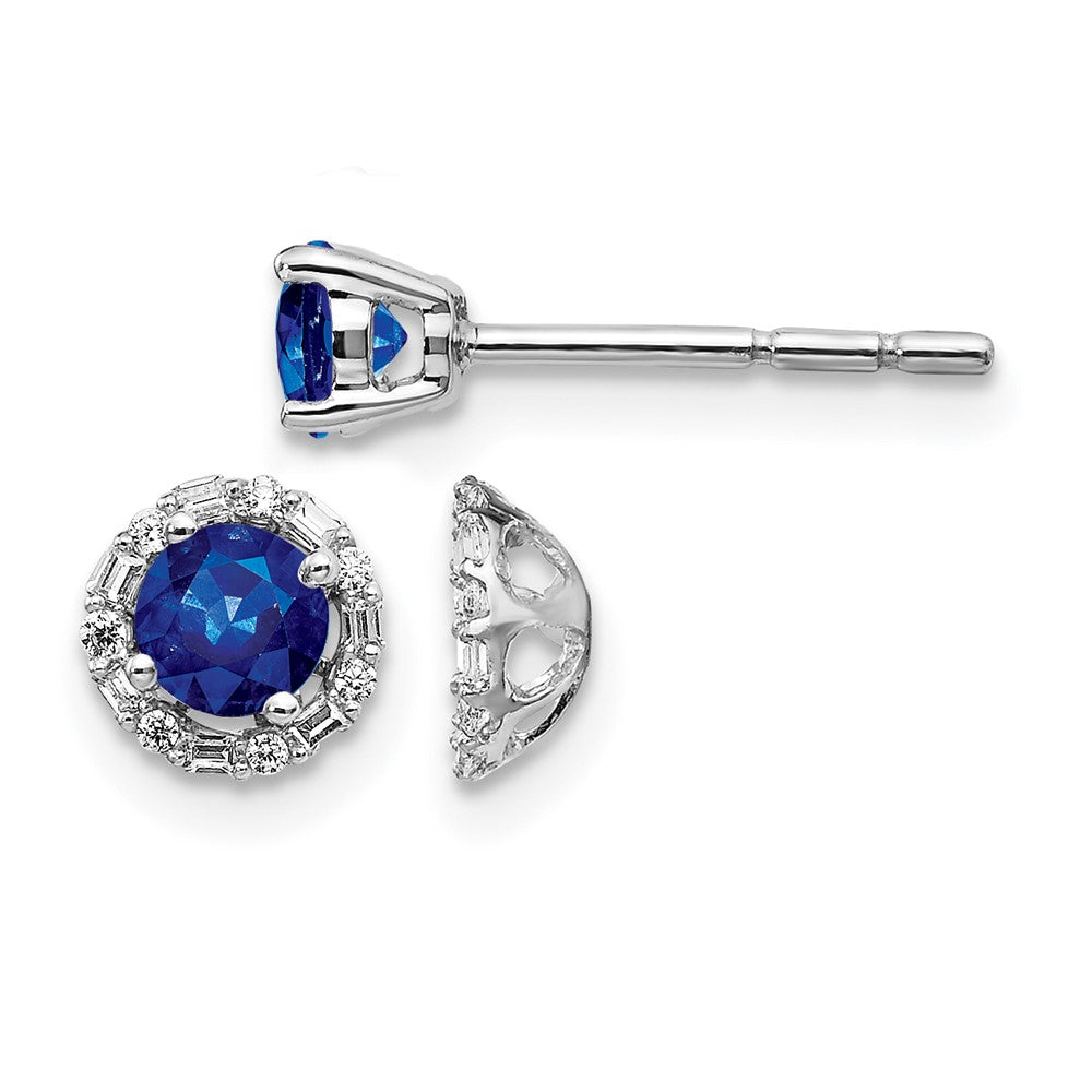 Gemstone & Diamond Earrings with Earring Jackets