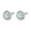 Diamond and Cabochon Gemstone Earrings