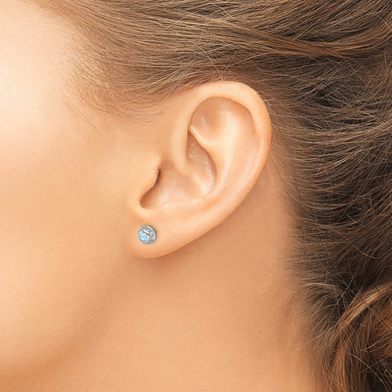Diamond and Cabochon Gemstone Earrings