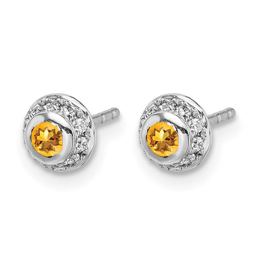 Diamond and Cabochon Gemstone Earrings