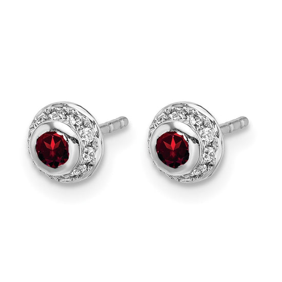 Diamond and Cabochon Gemstone Earrings