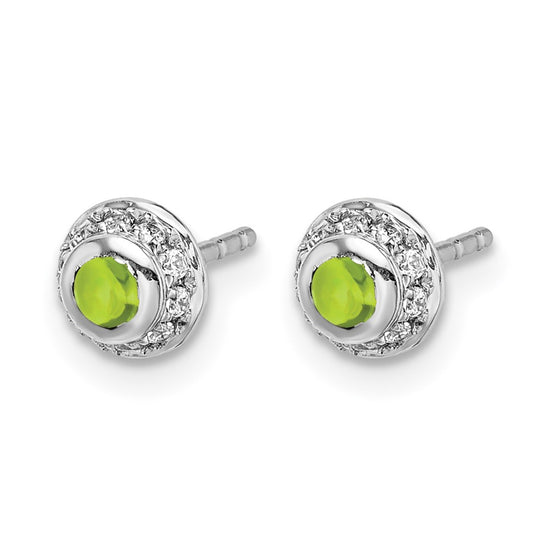 Diamond and Cabochon Gemstone Earrings