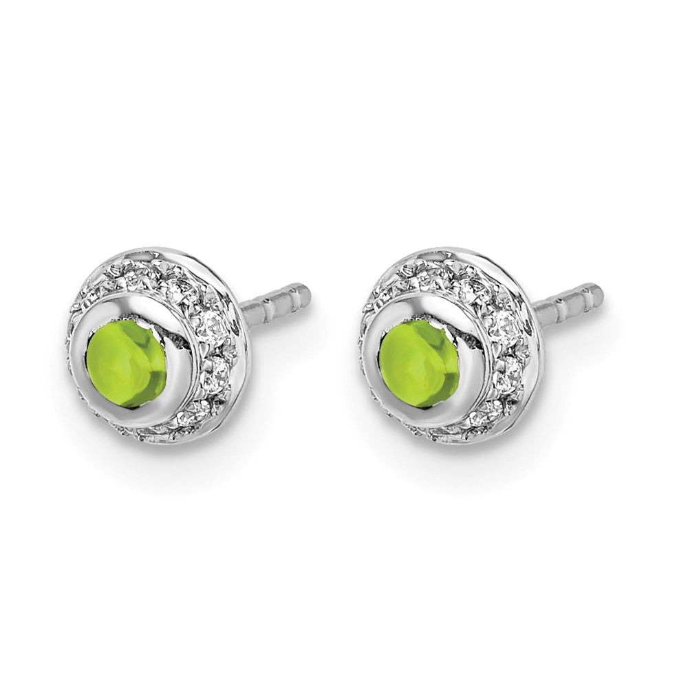 Diamond and Cabochon Gemstone Earrings