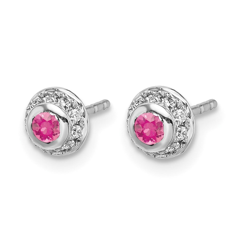 Diamond and Cabochon Gemstone Earrings