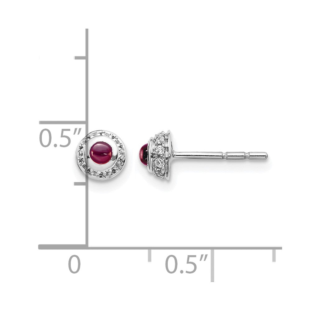 Diamond and Cabochon Gemstone Earrings